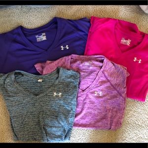 Under Armour Dri Fit V Necks.